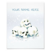 Skulls in the snow. Personalized Fotodruck (Vorne)