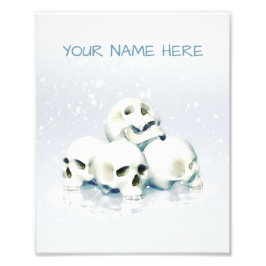Skulls in the snow. Personalized Fotodruck