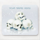 Skulls in the snow. Personalized Mousepad (Vorne)