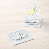 Skulls in the snow. Personalized Rechteckiger Pappuntersetzer (Vor Ort)