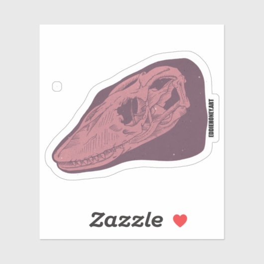 Skulls - Komodo-Drache Aufkleber (Blatt)