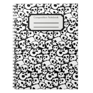 Skulls-Komposition Notizblock
