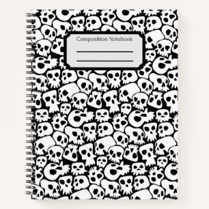 Skulls-Komposition Notizblock
