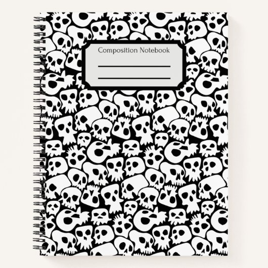 Skulls-Komposition Notizblock (Vorderseite)