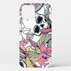 Skulls Lily Blume: Boho Vintag. Case-Mate iPhone Hülle