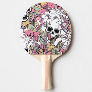Skulls Lily Blume: Boho Vintag. Tischtennis Schläger