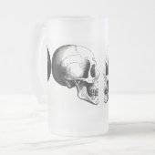 Skulls Mattiert 16 oz Mattiert Glass Tasse (Vorderseite Links)