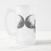 Skulls Mattiert 16 oz Mattiert Glass Tasse (Links)