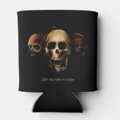 Skulls Mensch Schwarz Dosenkühler (Rückseite)