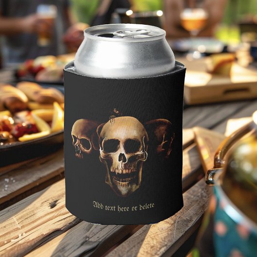 Skulls Mensch Schwarz Dosenkühler