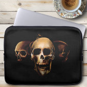 Skulls Mensch Schwarz Laptopschutzhülle