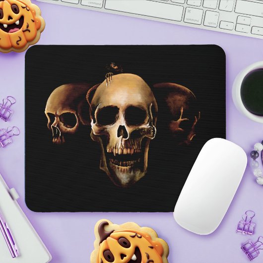 Skulls Mensch Schwarz Mousepad