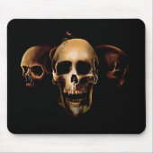 Skulls Mensch Schwarz Mousepad (Vorne)