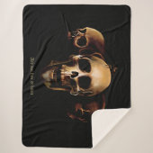 Skulls Mensch Schwarz Sherpadecke (Vorderseite)