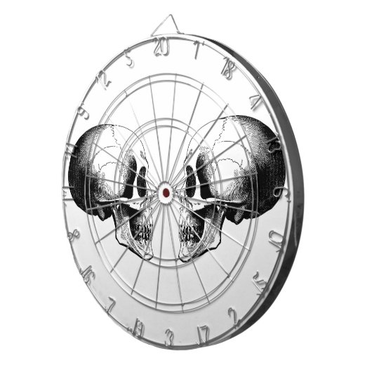 Skulls Metallkäfig Dartscheibe (Vorderseite rechts)