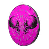 Skulls Metallkäfig Rosa Dartboard Dartscheibe (Vorderseite rechts)