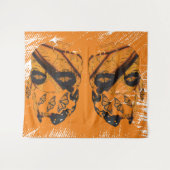 Skulls & Monarch Butterfly Wandteppich (Vorderseite (Horizontal))