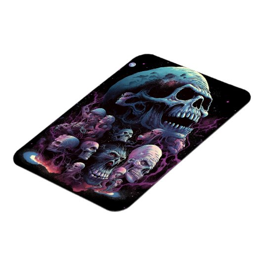 Skulls Monsters Horror Art Magnet (Linke Seite)