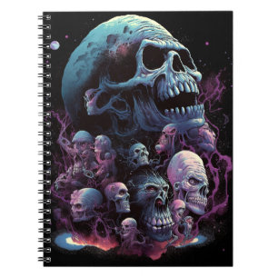 Skulls Monsters Horror Art Notizblock