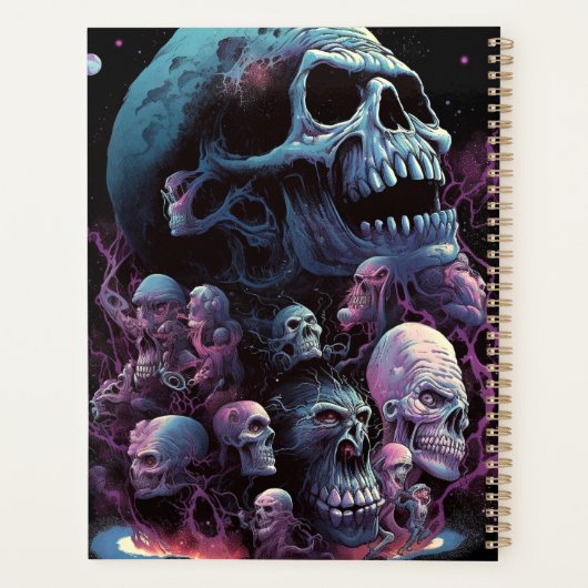 Skulls Monsters Horror Art Planer (Rückseite)