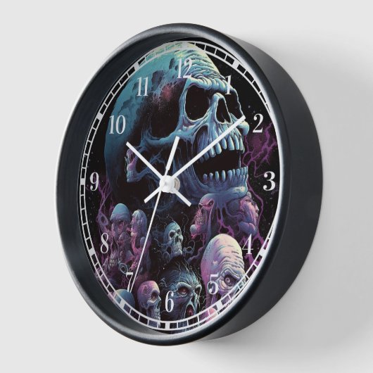 Skulls Monsters Horror Art Uhr (Winkel)