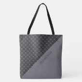 Skulls Muster Mit Monogramm Tote Bag Tasche (Vorderseite)