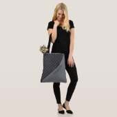 Skulls Muster Mit Monogramm Tote Bag Tasche (Am Model)