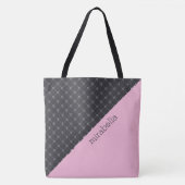 Skulls Muster Mit Monogramm Tote Bag Tasche (Vorderseite)