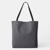 Skulls Muster Mit Monogramm Tote Bag Tasche (Rückseite)