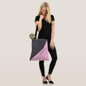 Skulls Muster Mit Monogramm Tote Bag Tasche (Am Model)