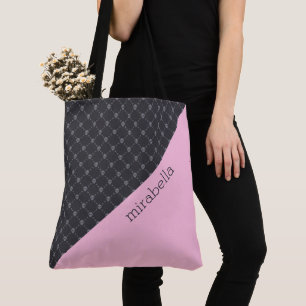Skulls Muster Mit Monogramm Tote Bag Tasche