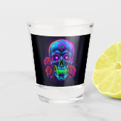 Skulls N Roses  Schnapsglas (Vorderseite)