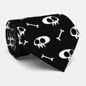 Skulls n'Bones Krawatte (Gerollt)
