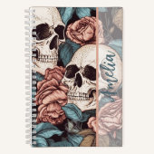Skulls-Notebook Notizblock (Vorderseite)