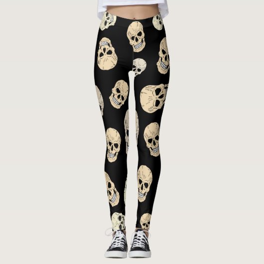 Skulls Pattern Leggings (Vorderseite)