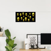 Skulls Pop Art Print Poster - Skull Posters Prints (Heimbüro)