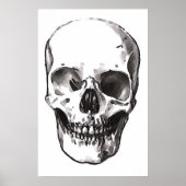 Skulls Poster Print Black & White Pop Art Poster (Vorne)