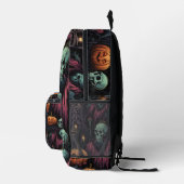 Skulls Pumpkins Black Gothic Bedruckter Rucksack (Rechts)