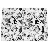 Skulls Pumpkins Broomsticks Bats Halloween Große Geschenktüte (Vorderseite)