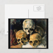 Skulls Pyramide Postkarte (Vorne/Hinten)