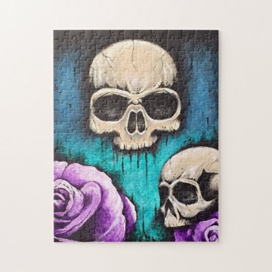 "Skulls & Rose" Art Puzzle (Vertikal)