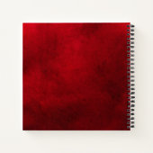 Skulls & Rose Gothic Red Notizblock (Rückseite)