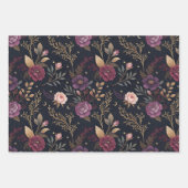 Skulls & Roses Wrapping Paper Geschenkpapier Set (Vorderseite 2)