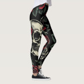Skulls & Rote Rosen Gothic Floral Leggings (Rechts)