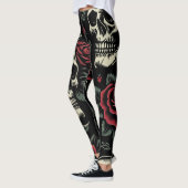 Skulls & Rote Rosen Gothic Floral Leggings (Links)