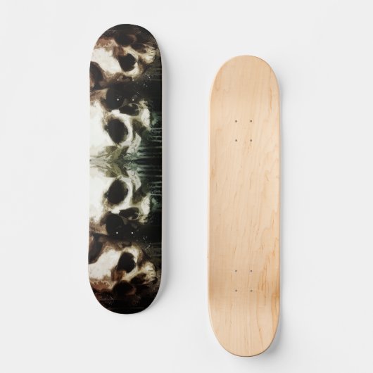 Skulls Rustikal 16-2 Decoupage Skateboard (Vorderseite)