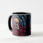Skulls schauen nach innen Kaffee Tasse (Vorderseite Links)