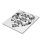 Skulls Skulls und Skulls Schwarz Fliese (Seite)