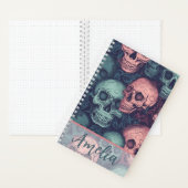 Skulls Spiral Notebook Notizblock (Innen)