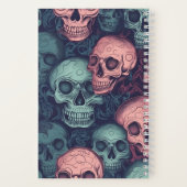 Skulls Spiral Notebook Notizblock (Rückseite)